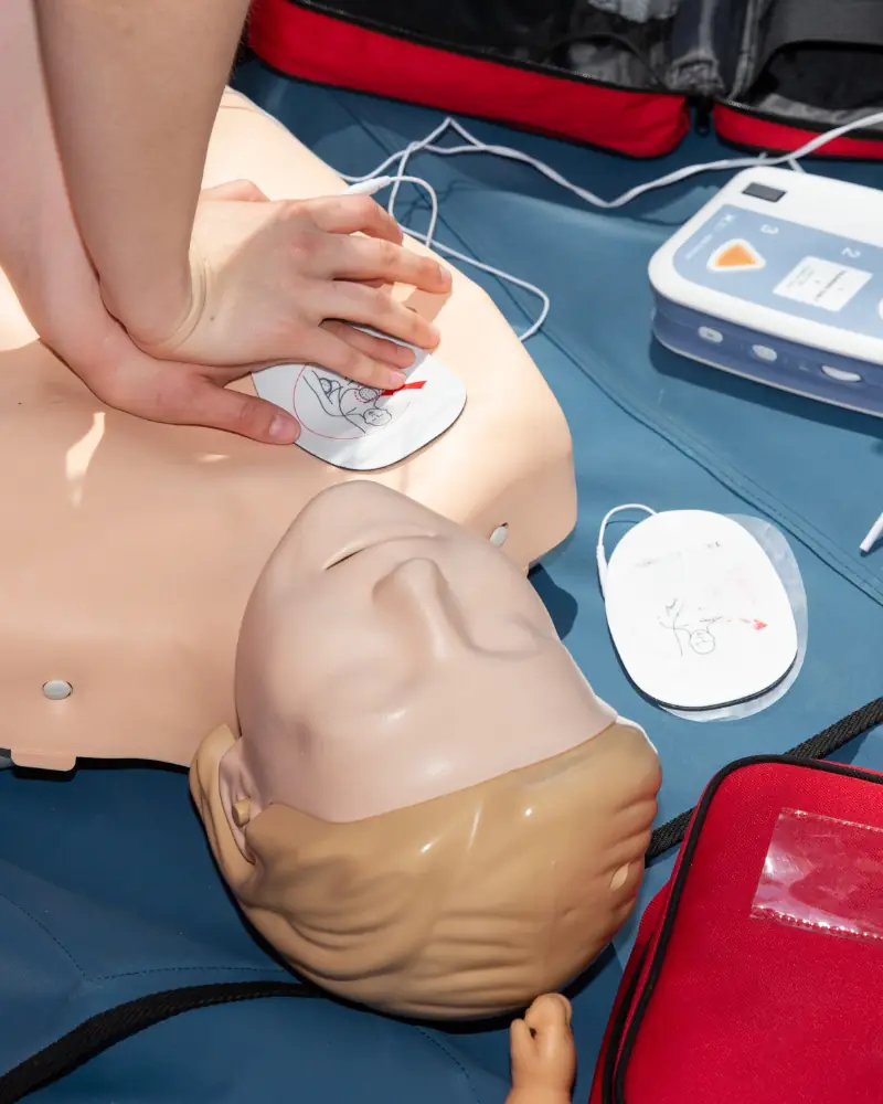 CPR and AED training on a manikin — Arpino CPR, LLC